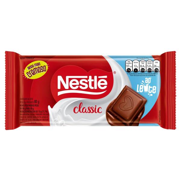 Imagem de Chocolate Nestlé Classic Ao Leite 80g