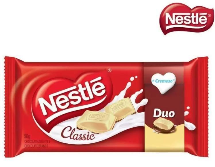 Imagem de Chocolate Nestlé Classic Duo 90g - Leite Cremoso e Branco Suave