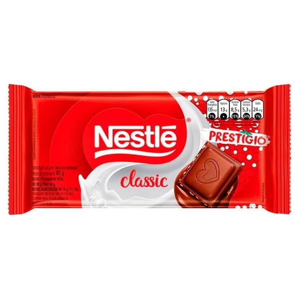 Imagem de Chocolate Nestlé Classic Prestígio 80g - Embalagem com 16 Unidades