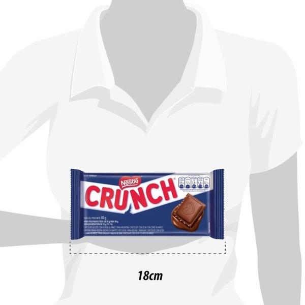 Imagem de Chocolate Nestlé Crunch Tablete 80g - Embalagem com 16 Unidades