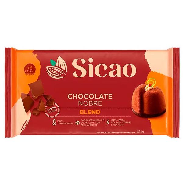 Chocolate Nobre Blend - Barra - 2,1 kg - 1 unidade - Sicao - Rizzo Imagem de Chocolate Nobre Blend - Barra - 2,1 kg - 1 unidade - Sicao - Rizzo