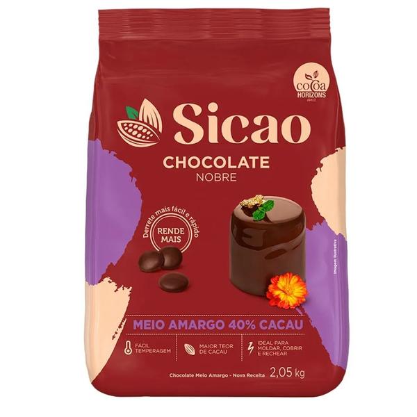 Imagem de Chocolate Nobre Gotas Meio Amargo 2.05kg - Sicao