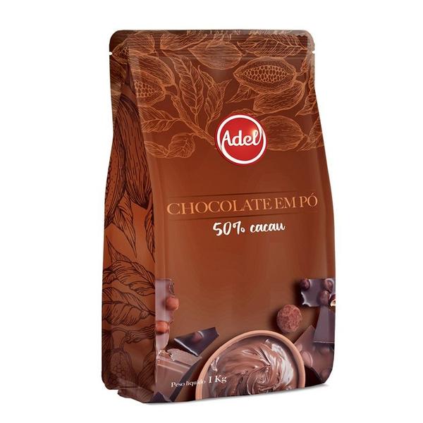 Chocolate Po 50% Adelcoco 1,010kg Imagem de Chocolate Po 50% Adelcoco 1,010kg