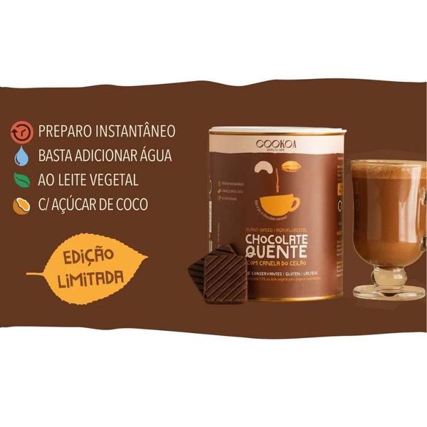 Imagem de Chocolate Quente Zero Lactose Vegano Cookoa 4 latas de 60g