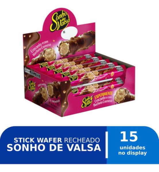 Imagem de Chocolate Sonho De Valsa Wafer Stick C/15 Unids De 25g