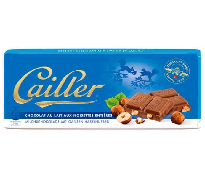 Chocolate Suiço Cailler Ao Leite Com Avelãs 100G Imagem de Chocolate Suiço Cailler Ao Leite Com Avelãs 100G