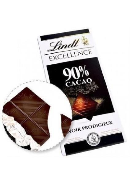 Imagem de Chocolate Suíço Lindt Excellence 90% Cacau Dark 100 G