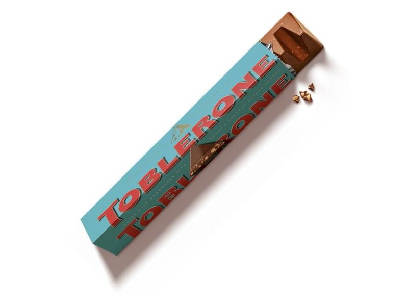 Chocolate Suiço Toblerone Crunchy & Almonds 100g - Importado Imagem de Chocolate Suiço Toblerone Crunchy & Almonds 100g - Importado
