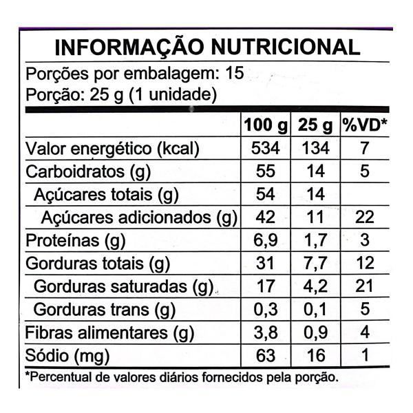 Imagem de Chocolate Talento Mini Ao Leite Com Amêndoas E Passas 15 Unidades 25g Garoto