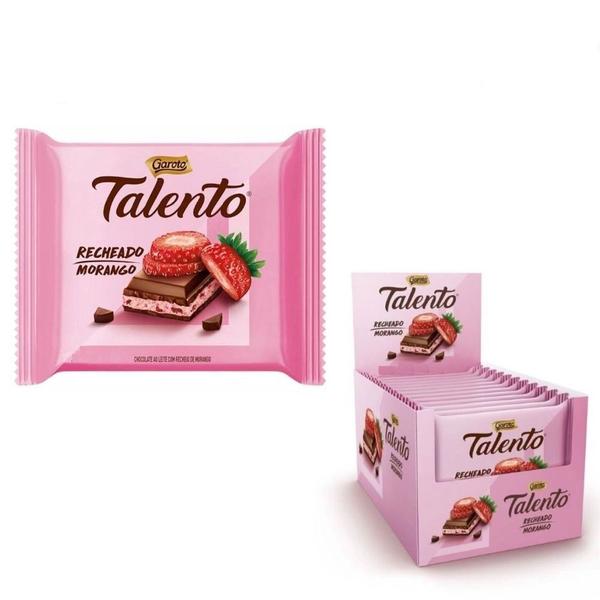 Imagem de Chocolate Talento Sabor Morango 12x85g Display 1,02kg Garoto