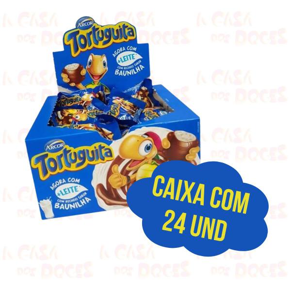 Chocolate Tortuguita Baunilha Caixa Azul c/ 24 - Arcor Imagem de Chocolate Tortuguita Baunilha Caixa Azul c/ 24