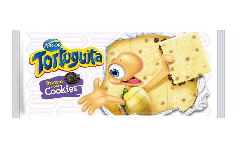 Imagem de Chocolate Tortuguita Branco Cookies 100g - Arcor