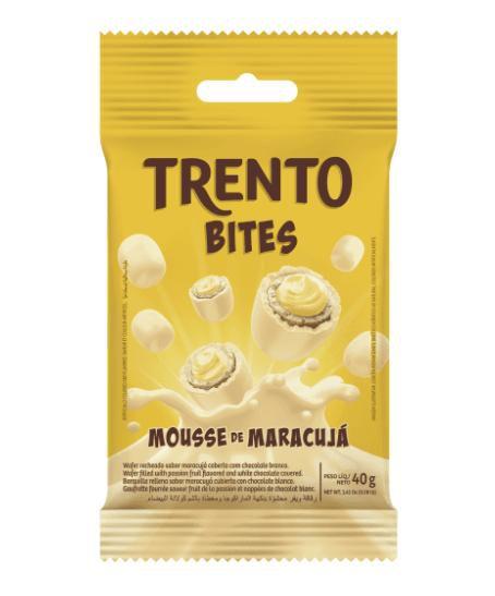 Chocolate Trento Bites Mousse de Maracuja - Display 480G - Peccin Imagem de Chocolate Trento Bites Mousse de Maracuja - Display 480G