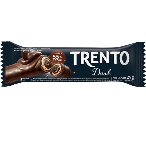 Imagem de Chocolate Trento Dark Chocolate Meio Amargo 55% Cacau 29g