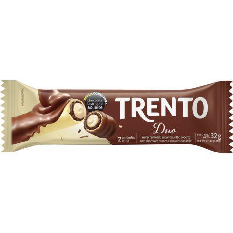 Chocolate Trento Duo 16x32 - Baunilha coberto com Chocolate - Peccin Imagem de Chocolate Trento Duo 16x32 - Baunilha coberto com Chocolate