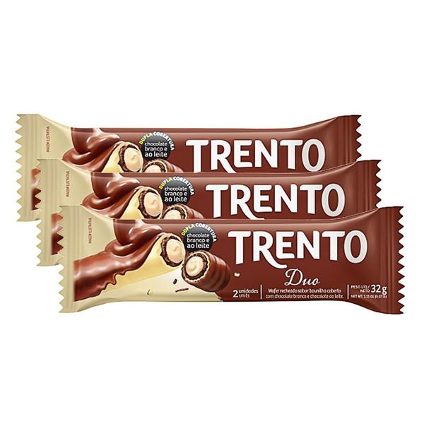 Imagem de Chocolate Trento Duo 32g  Kit com três unidades