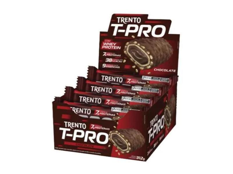 Chocolate Trento T-pro 7g Whey Protein 12x26g - Chocolate - PECCIN Imagem de Chocolate Trento T-pro 7g Whey Protein 12x26g - Chocolate