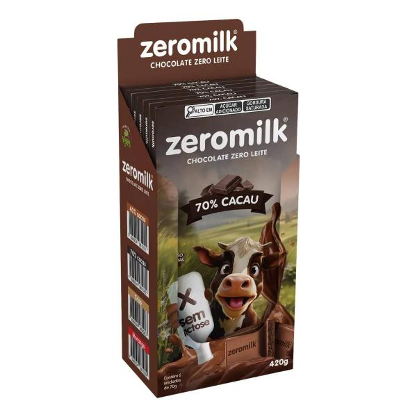 Imagem de Chocolate Vegano Zeromilk 70% Cacau 70g Tudo Zero Leite