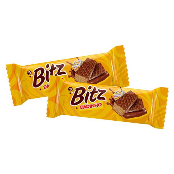Chocolate Wafer Bitz Dadinho 105g - Diziolli Imagem de Chocolate Wafer Bitz Dadinho 105g