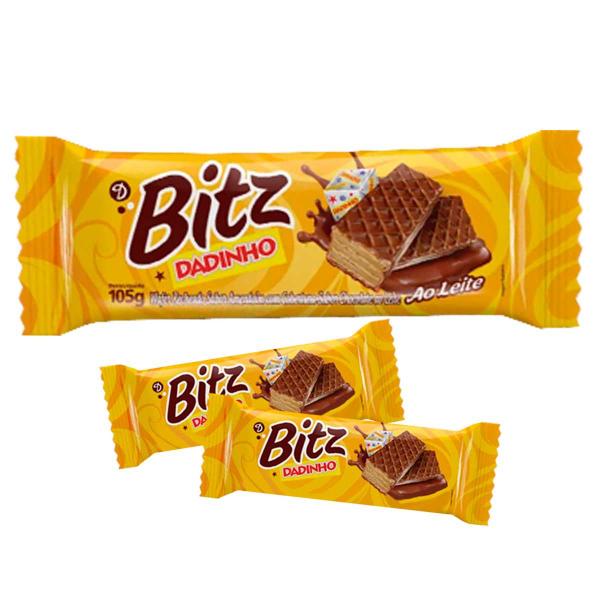 Chocolate Wafer Bitz Dadinho 105g - Diziolli Imagem de Chocolate Wafer Bitz Dadinho 105g