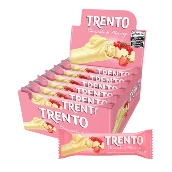 Imagem de Chocolate Wafer Trento Chesecake de Morango - 464g