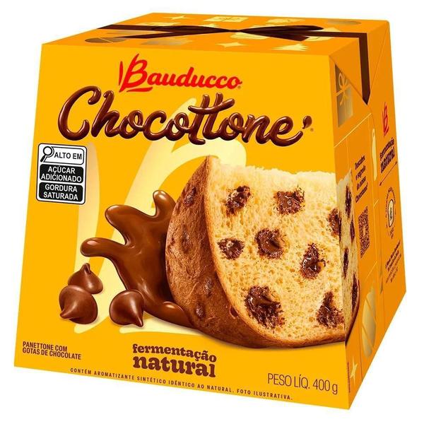 Imagem de Chocottone Bauducco Kit Com 10 Chocotones 400G