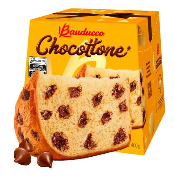 Imagem de Chocottone Gotas de Chocolate 400g - Bauducco