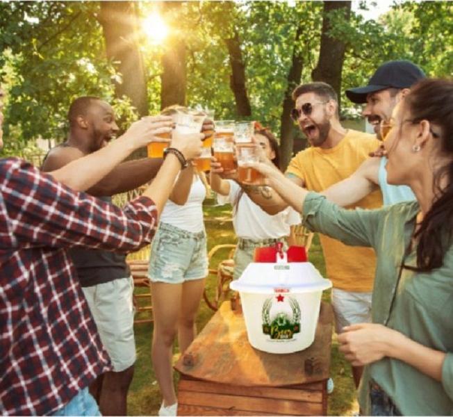 Imagem de Chopeira 2 em 1 Térmica a Gelo P/ Barril Chopp 5L ou Cervejas