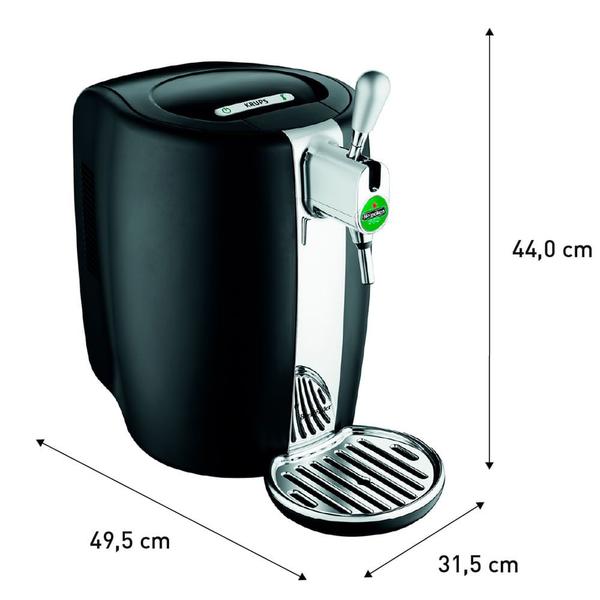 Imagem de Chopeira Beertender Krups Heineken com Capacidade de 5 Litros Preta - B101_CHOP