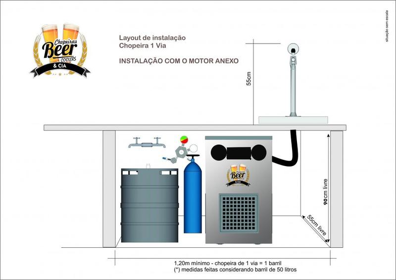 Imagem de Chopeira elétrica torre naja beercoolers 1 via completa