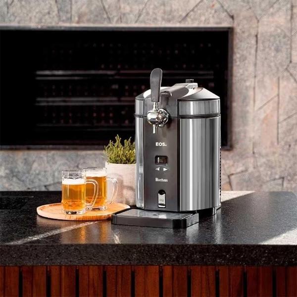 Imagem de Chopeira EOS Bierhaus 5 Litros Inox com Keg ECE05IB Bivolt