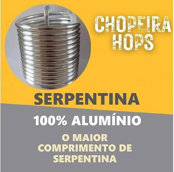 Chopeira Gelo Chopp Serpentina Rosa Portátil Setbeer Hops Imagem de Chopeira Gelo Chopp Serpentina Rosa Portátil Setbeer Hops