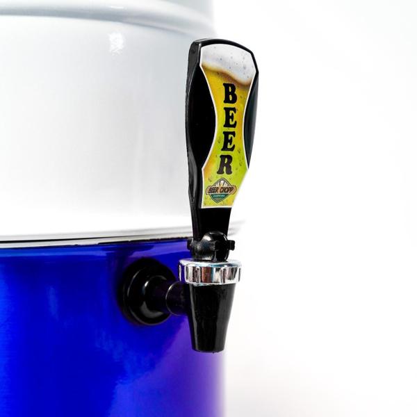 Imagem de Chopeira Portátil a Gelo Beer Chopp 5,1 Litros - Branca/Azul