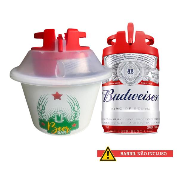 Imagem de Chopeira Portátil a Gelo P/ Barril 5L Budweiser