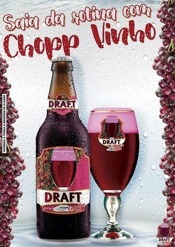 Imagem de Chopp De Vinho Draft 600ml - 16 Unidades