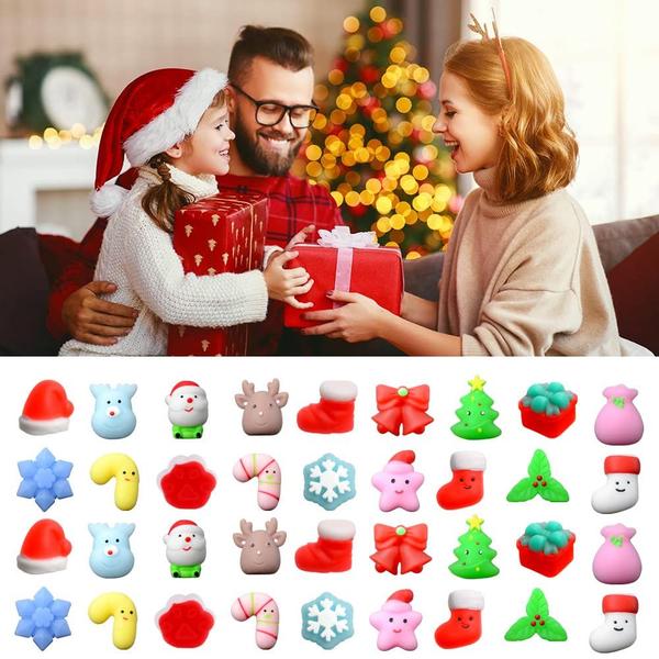 Imagem de Christmas Squishies Waybla 36 peças de brinquedos para aliviar o estresse