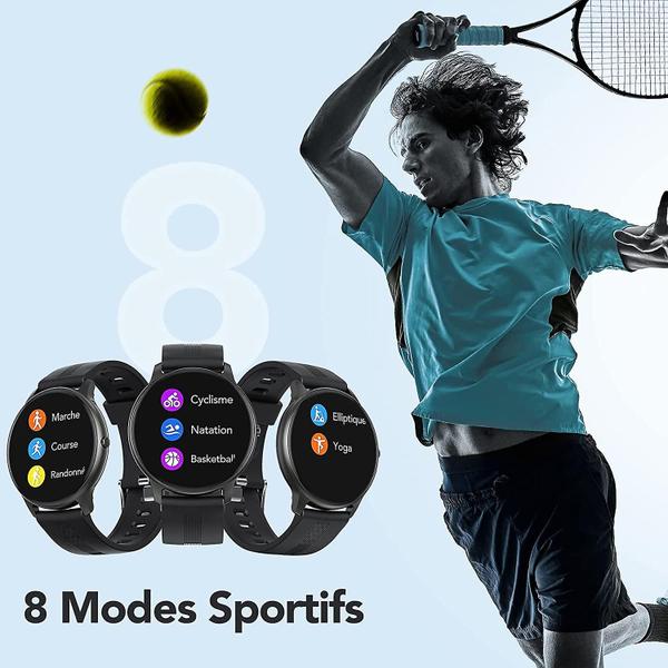 Imagem de Chronus Ladies Smartwatch, Rastreador de Atividade Bluetooth 5.0 com smartwatch pedômetro de frequência cardíaca (azul)