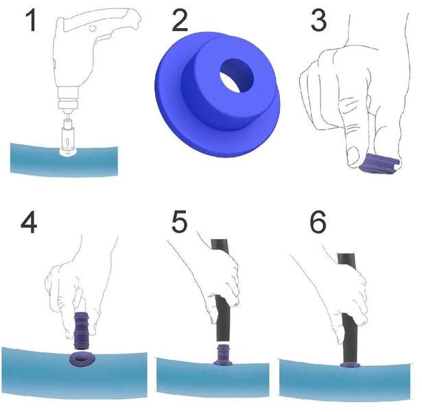 Imagem de Chula 1/4" para Gotejadores e Microasperssores - 100 Und