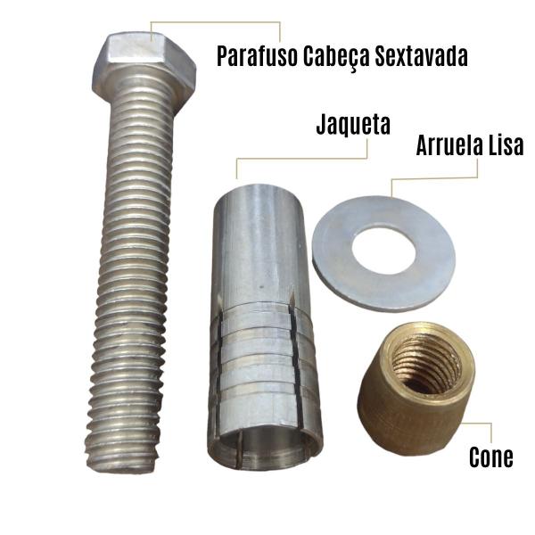 Imagem de Chumbador Parabolt CBA C/ Jaqueta 5/16X2.1/4 Concreto 100 Un