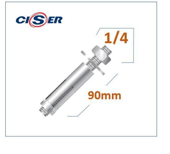 Imagem de Chumbador Parabolt Cprisioneiro Unc Ac 1/4 X 90 100 Pçs