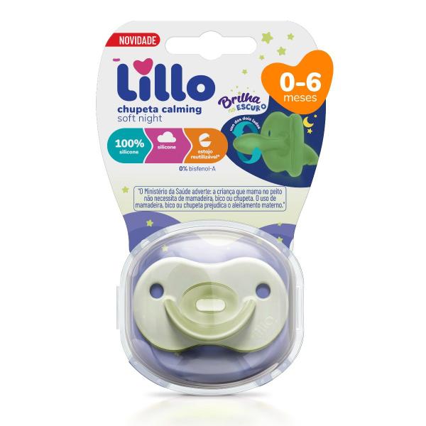 Imagem de Chupeta 100% Silicone Calming Brilha no Escuro Neutra Lillo