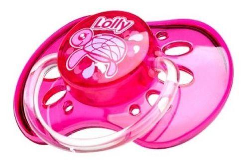 Imagem de Chupeta 100% Silicone Oceano Bico Achatado T2  Lolly Rosa