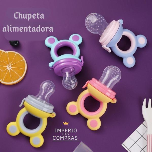 Imagem de Chupeta Alimentadora De Silicone - Frutas Legumes Mordedor