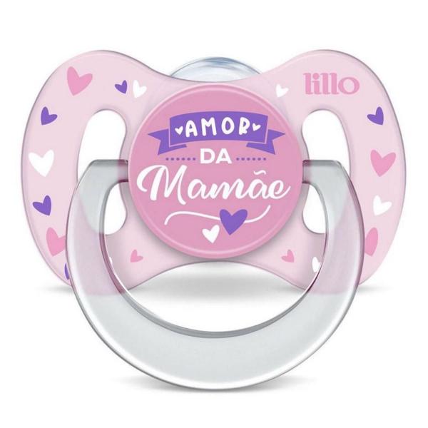 Imagem de Chupeta Bico Silicone Lillo 6 Meses Funny Amor Mãe Infantil