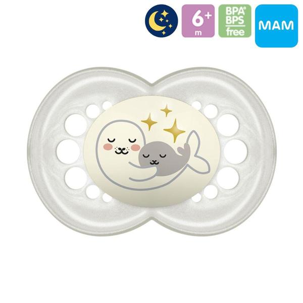 Imagem de Chupeta Bico Silicone Mam Original Night 6+ Meses