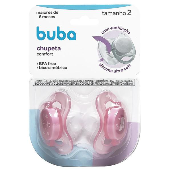 Imagem de Chupeta Bico Silicone Ultra Soft Comfort + 6 Meses Buba