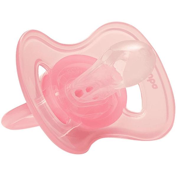 Imagem de Chupeta Buba Comfort Ursinho Rosa Tamanho 2 (Acima de 6 meses) - Rosa