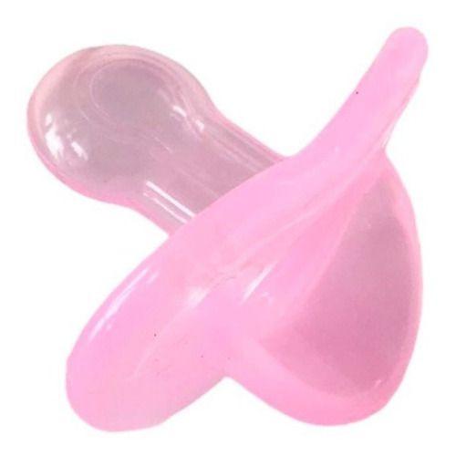 Imagem de Chupeta Calmante Bico Simétrico  100% Silicone 2 Unidades  Para Menina Baby Nany