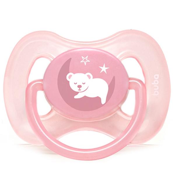 Imagem de Chupeta Comfort Decorada Com Bico Siicone Ultra Soft Com Ventilação Tam 1 Menino Menina 0 a 6 Meses - Buba