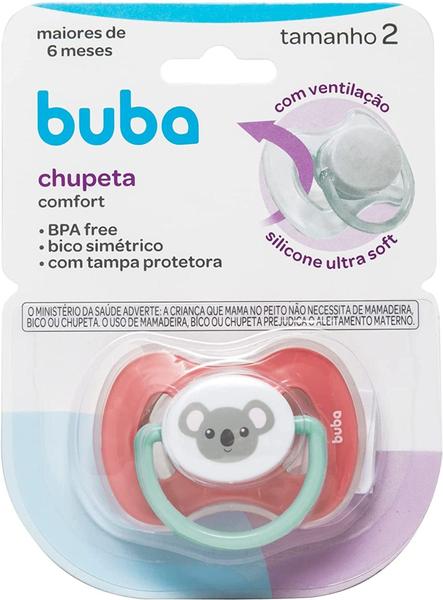 Imagem de Chupeta Comfort Unitária 6m+ Tamanho 2 Buba Baby